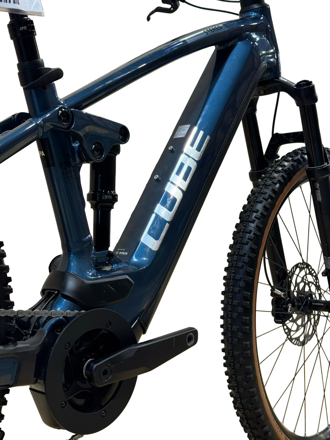 Cube Stereo Hybrid 120 Race 750 29 tommer el-terrengsykkel Oppusset Brukt sykkel