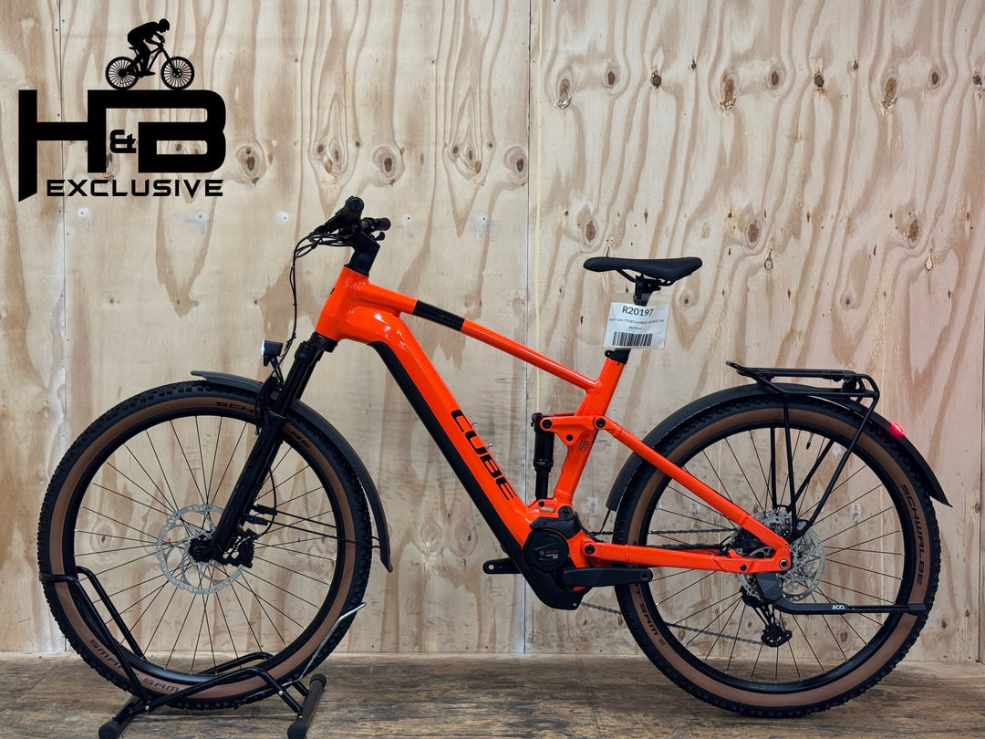 cube stereo hybrid 120 race orange Cube Stereo Hybrid 120 Race 750 Allroad 29 Zoll E-Mountainbike Gebraucht | Generalüberholt