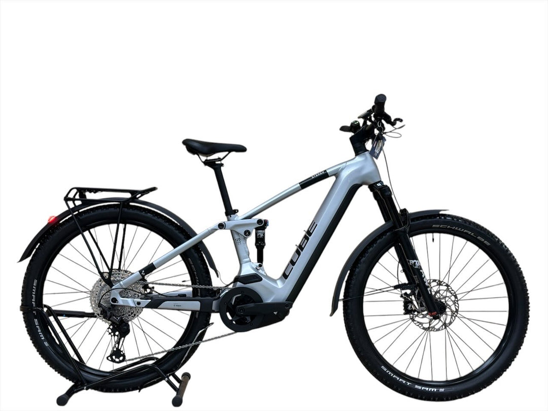 cube weiß fahrrad Cube Stereo Hybrid 120 Race 750 Allroad E-Mountainbike Generalüberholt aus zweiter Hand E-Mountainbike – H&B Exclusive