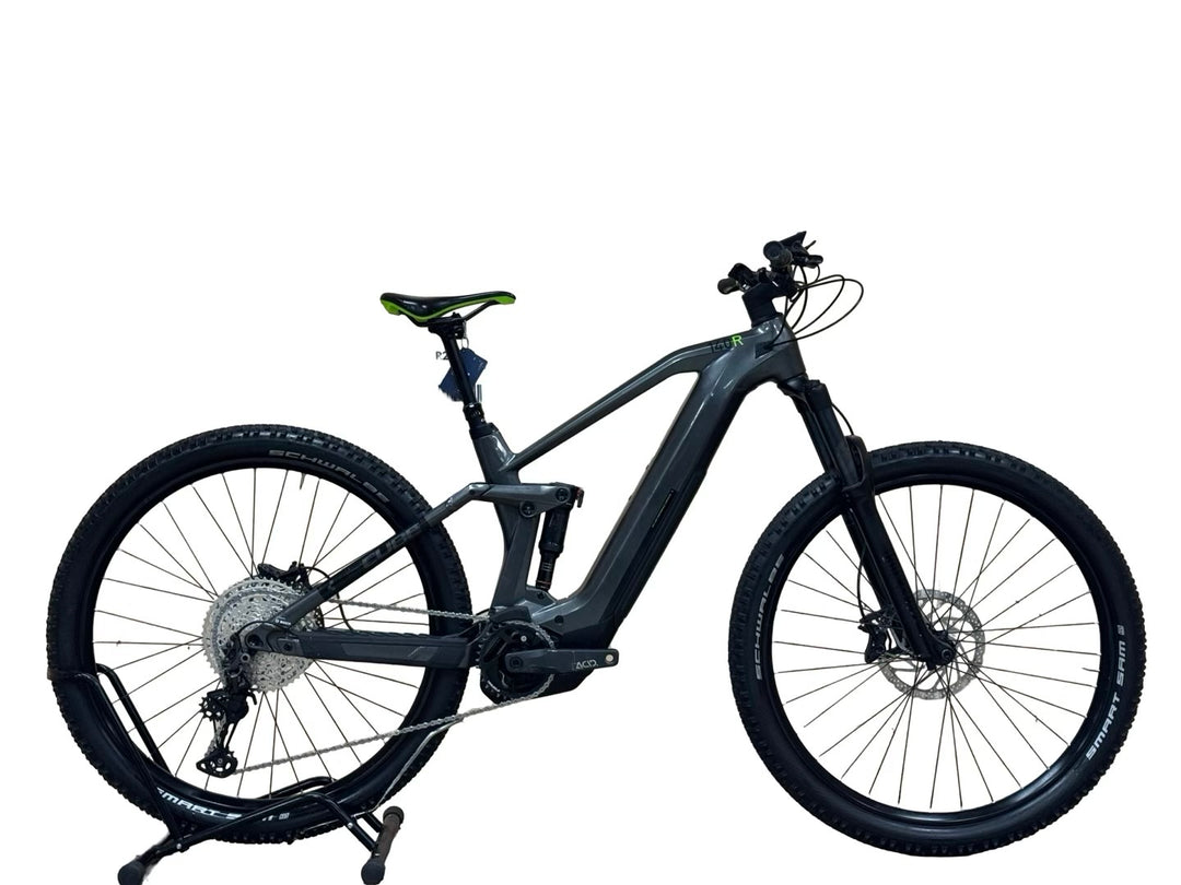 cube stereo hybrid 140 iridium green 2021 Cube Stereo Hybrid 140 HPC Race 625 29 Zoll E-Mountainbike Gebraucht | Generalüberholt