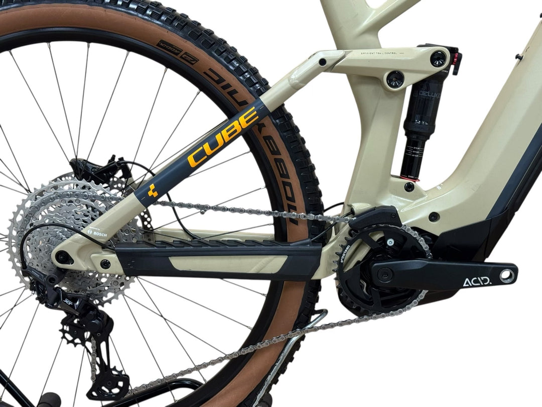 cube stereo hybrid 140 hpc sl desert Cube Stereo Hybrid 140 HPC Race 625 29 inch E-Mountainbike Used | Refurbished