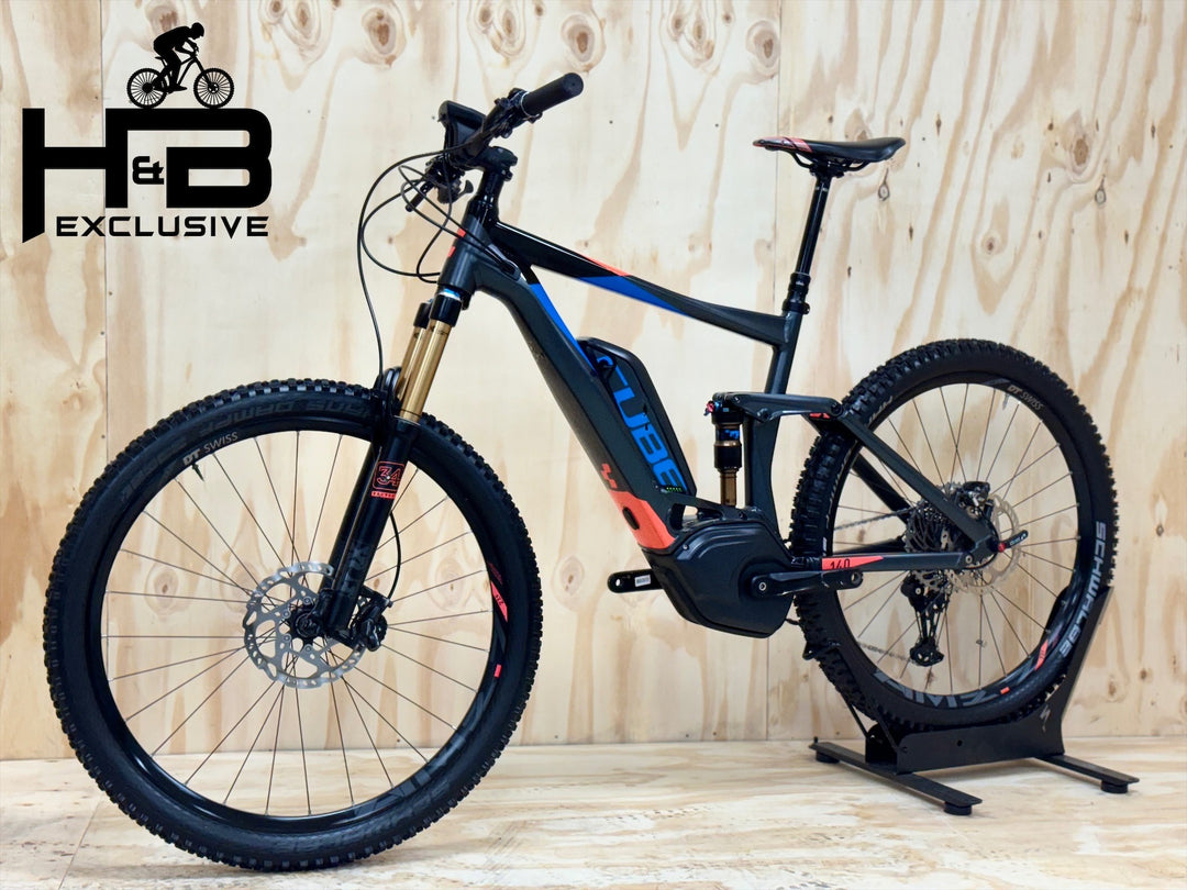 cube stereo hybrid 140 hpa pro 500 27.5 Cube Stereo Hybrid 140 SL 27.5 inch E-Mountainbike Refurbished Used bike – H&B Exclusive