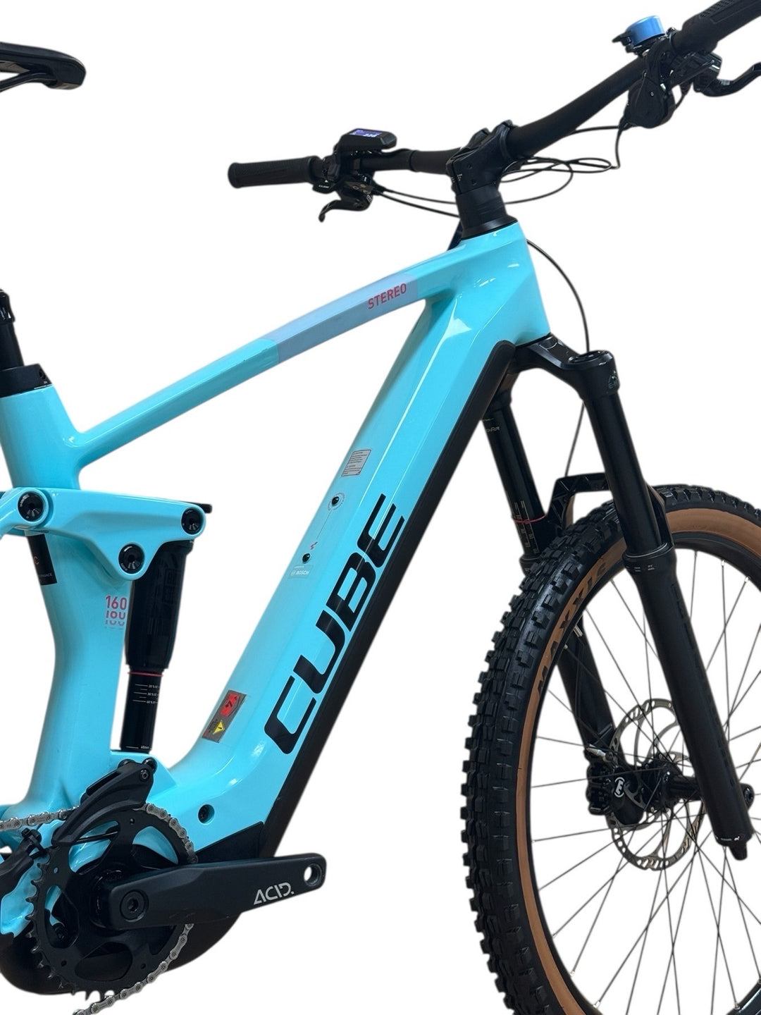cube mountainbike blau grün Cube Stereo Hybrid 160 HPC Race 750 E-Mountainbike Gebraucht | Generalüberholt