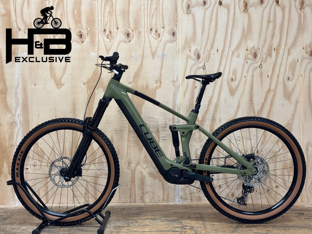 cube stereo hybrid 160 olive Cube Stereo Hybrid 160 HPC Race 750 E-Mountainbike Used | Refurbished
