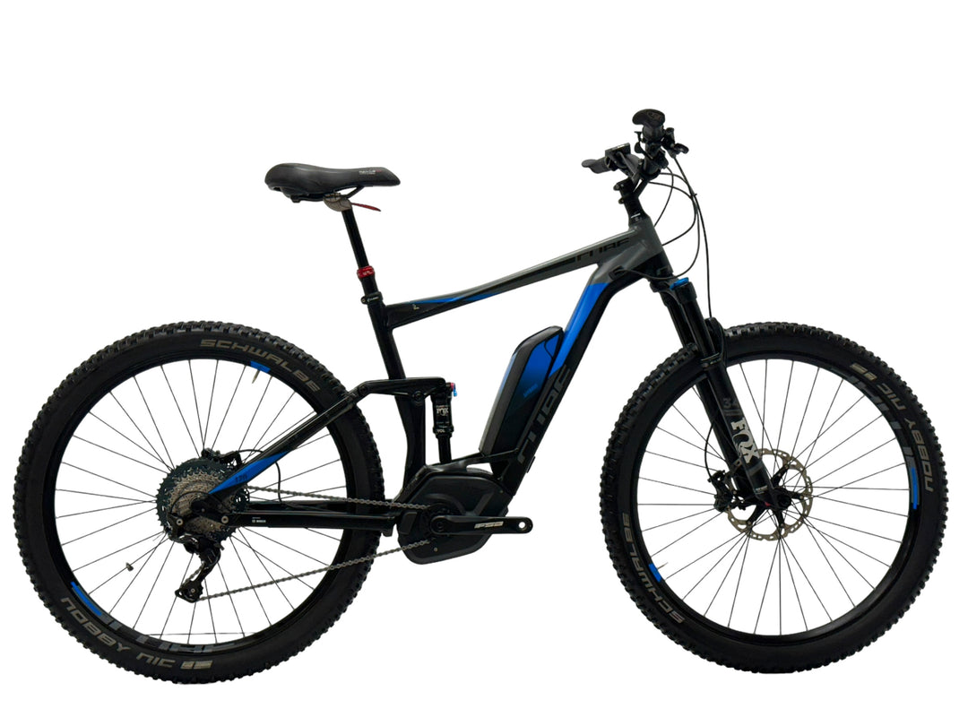 stereo hybrid 120 exc 500 black n blue Cube Stereo Hybrid EXC 120 29 inch E-Mountainbike Refurbished Used bike – H&B Exclusive