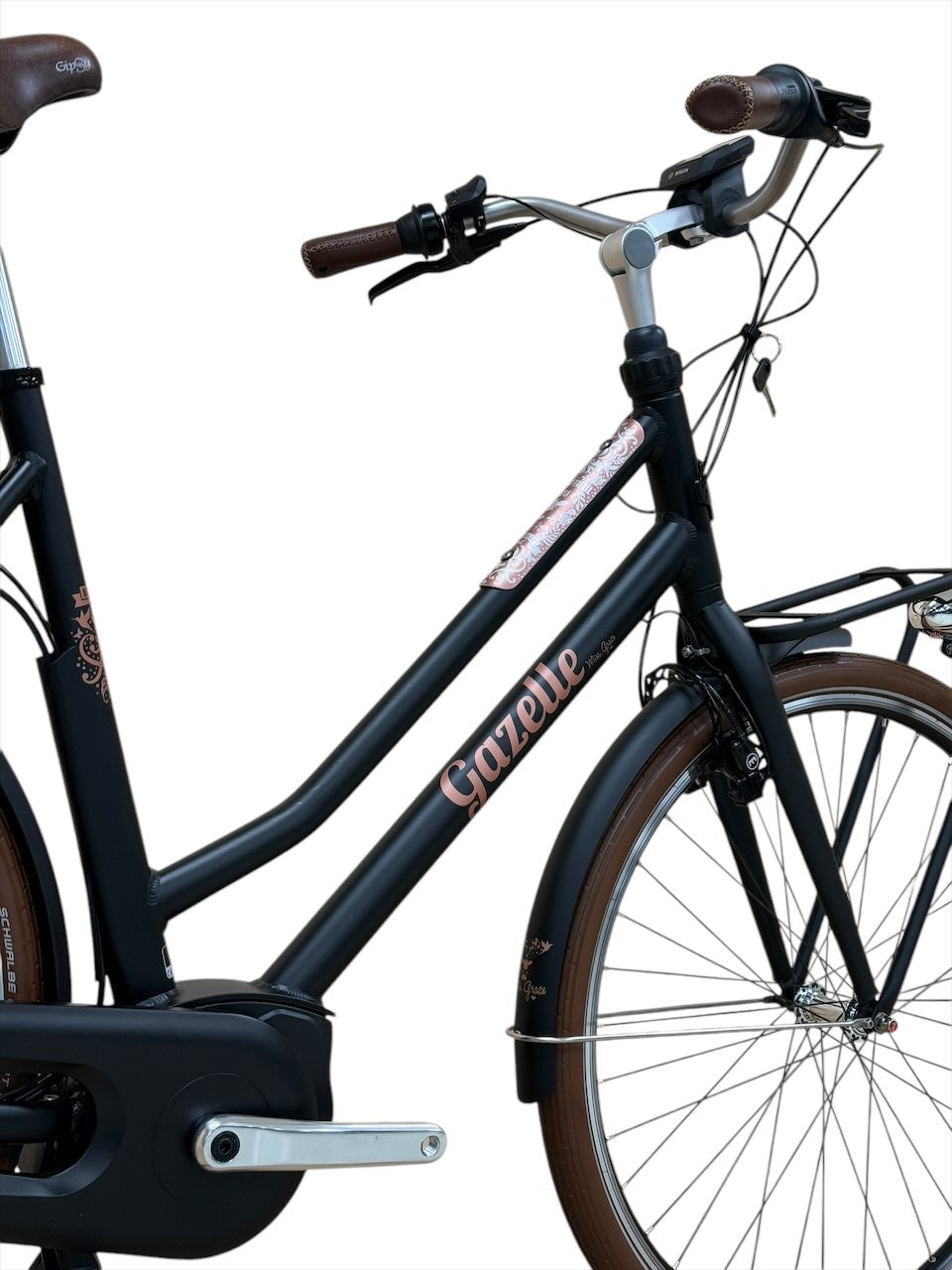 gazelle miss grace fahrrad C7+ HMB Limited E-Bike Generalüberholt aus zweiter Hand E-Bike – H&B Exclusive Color:EPX Charcoal The remake of Metal 1% For The Planet