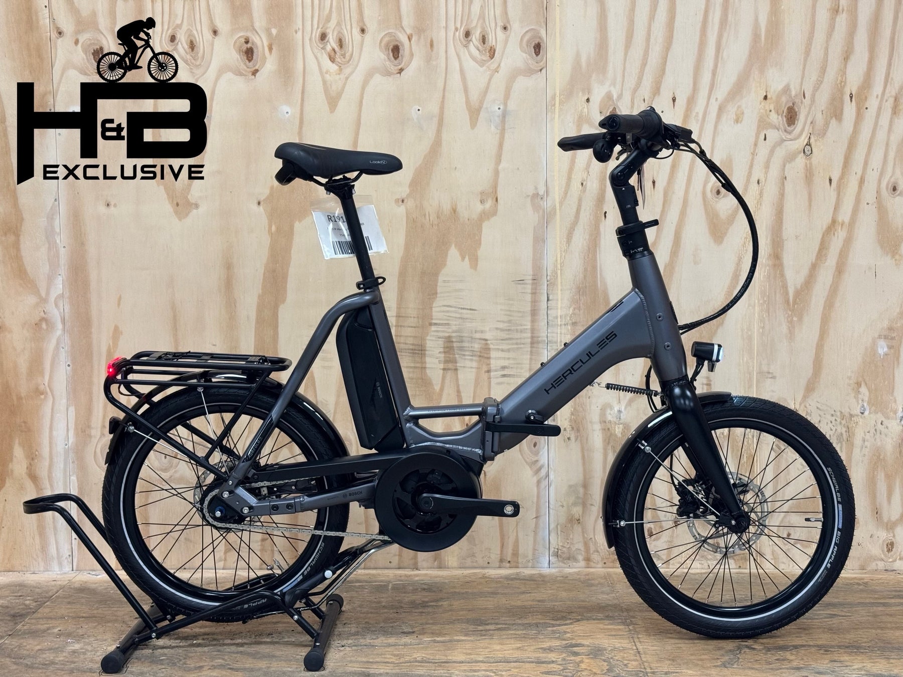 hercules pedelec klapprad Rob Fold R8 E-Bike Generalüberholt aus zweiter Hand E-Bike – H&B Exclusive Color:Black Lightning (+replacement lense) E-type and Eagle Speedster bfbundle